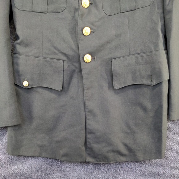 U.S. Army Men's Serge Green Coat Class 3 Type III Size 39L Dress Jacket Military - Picture 11 of 16